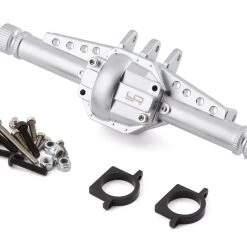 Yeah Racing SCX10 II Front/Rear Aluminum Axle Housing (Silver)