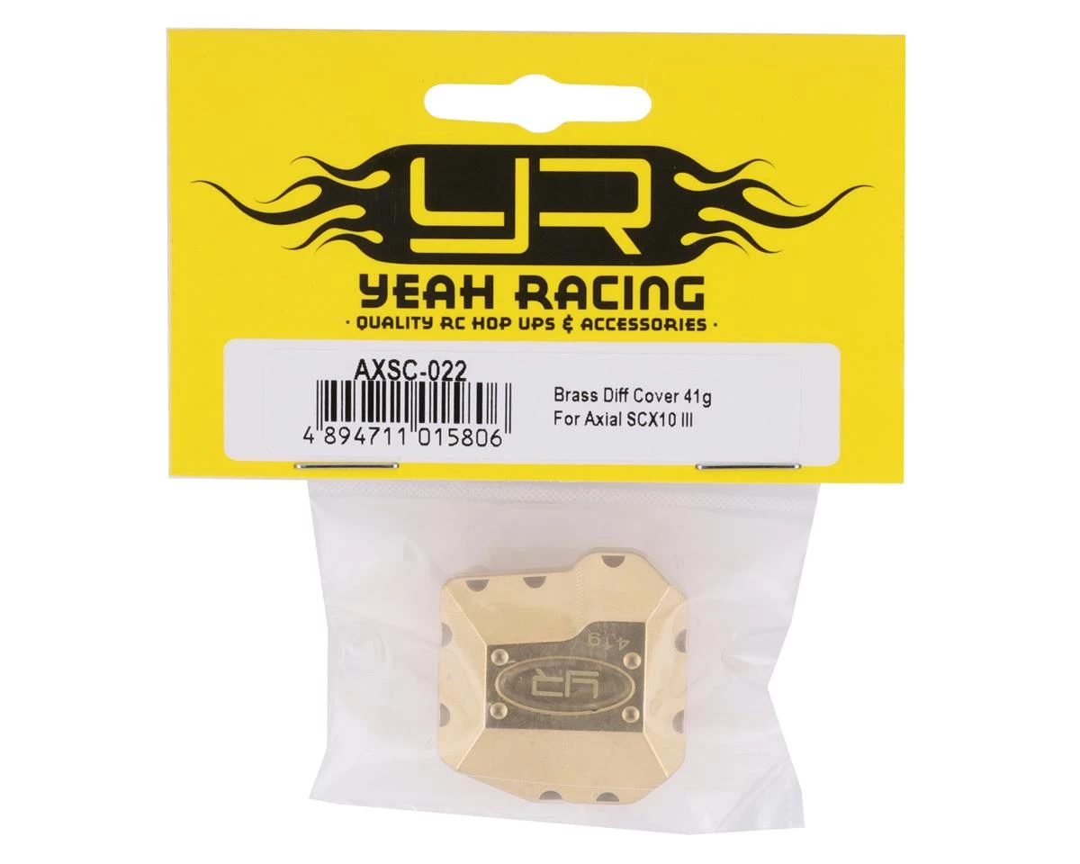 Yeah Racing Axial SCX10 III High Mass Brass Differential Cover (41g) 4 Yeah Racing Axial SCX10 III High Mass Brass Differential Cover (41g) - Image 2