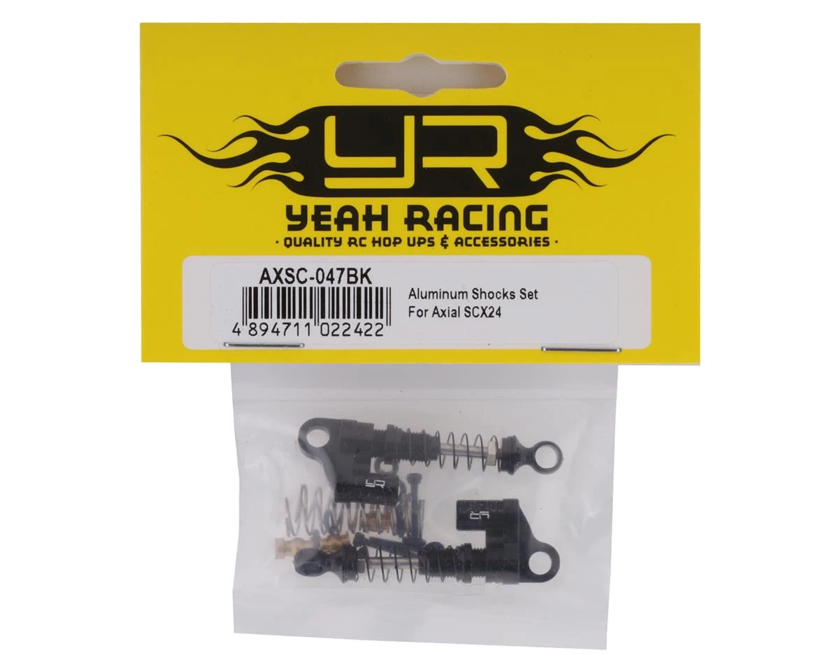 Yeah Racing SCX24 Aluminum Shocks (Black) (2) 4 Yeah Racing SCX24 Aluminum Shocks (Black) (2) - Image 2