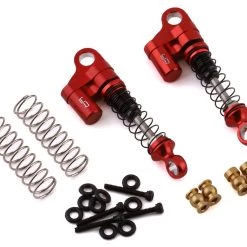 Yeah Racing SCX24 Aluminum Shock (Red) (2)