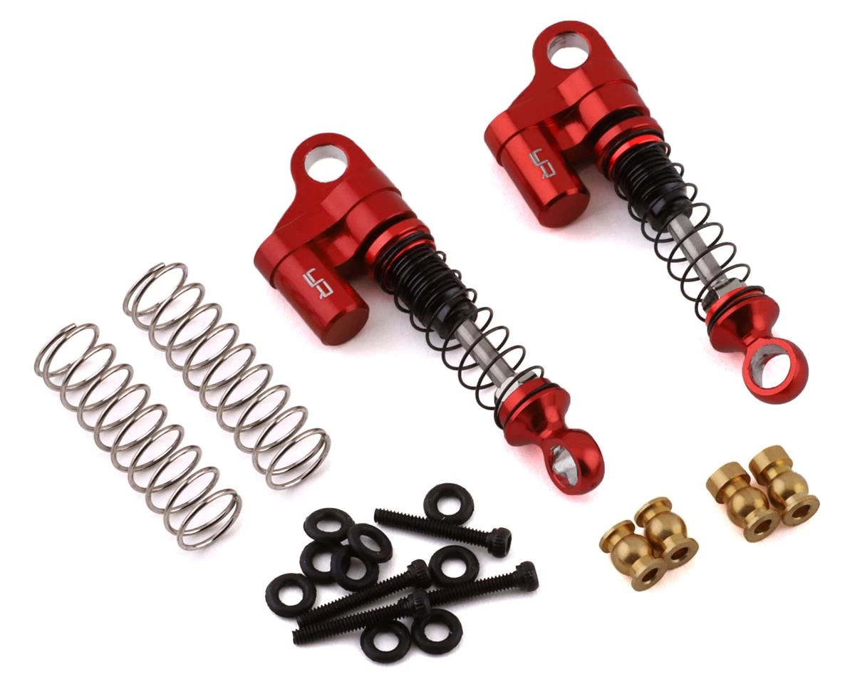 Yeah Racing SCX24 Aluminum Shock (Red) (2) 3 Yeah Racing SCX24 Aluminum Shock (Red) (2)
