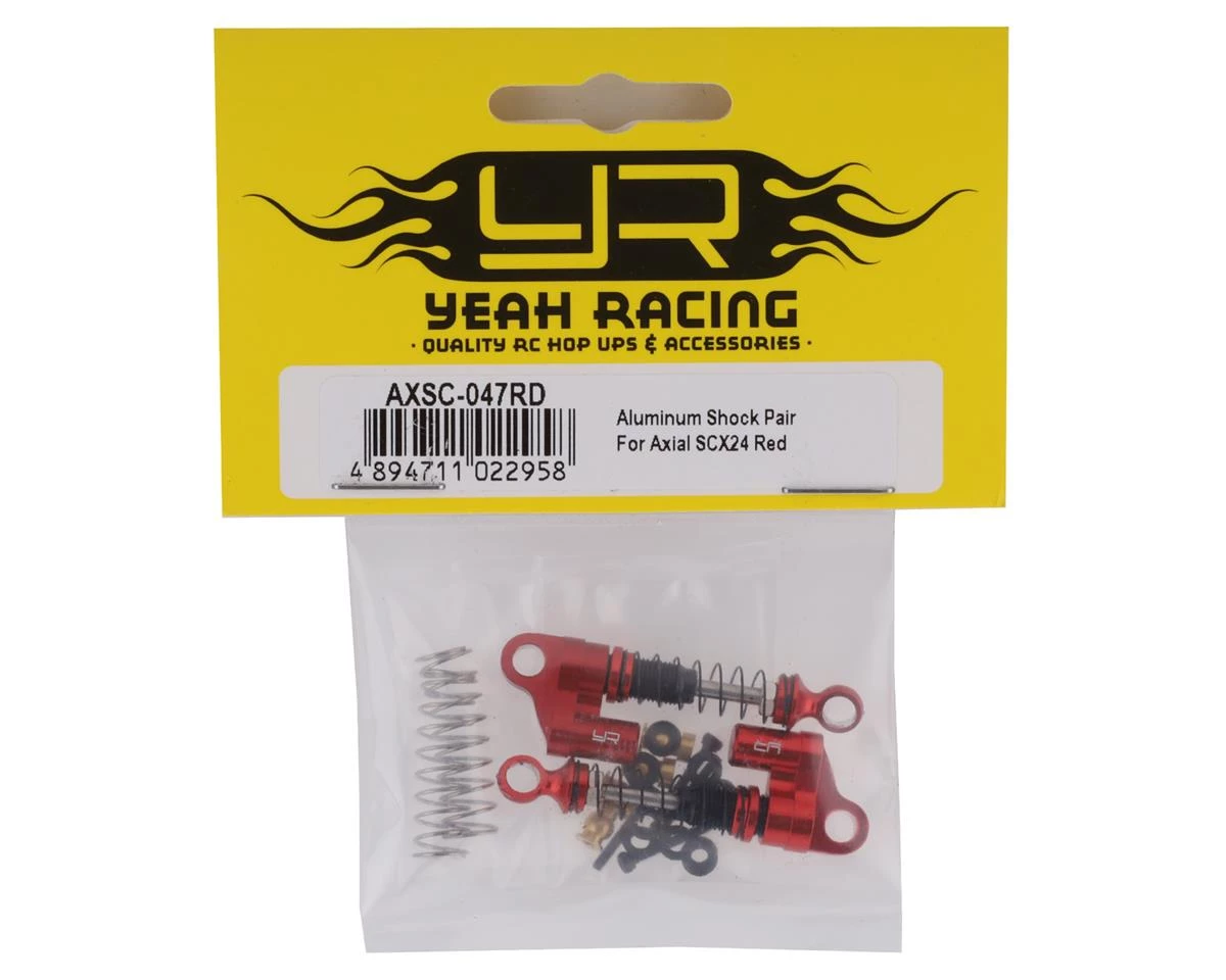 Yeah Racing SCX24 Aluminum Shock (Red) (2) 4 Yeah Racing SCX24 Aluminum Shock (Red) (2) - Image 2