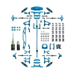 Yeah Racing Tamiya TT-02 Aluminum Upgrade Kit (Blue)