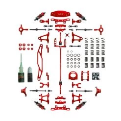 Yeah Racing Tamiya TT-02 Aluminum Upgrade Kit (Red)