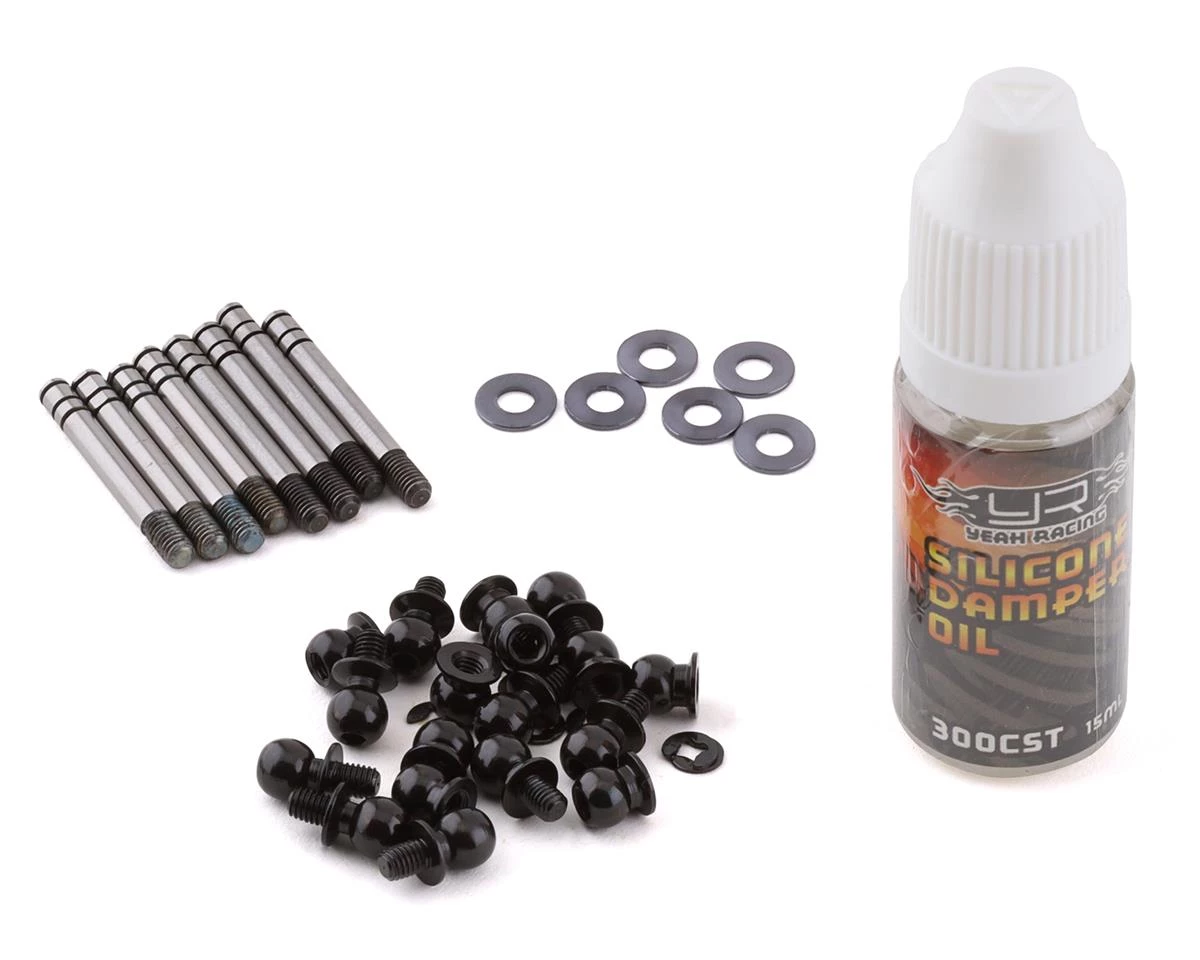 Yeah Racing Aluminum QUTUS Challenger Big Bore M-Chassis Shocks (Black) (4) (50mm) 5 Yeah Racing Aluminum QUTUS Challenger Big Bore M-Chassis Shocks (Black) (4) (50mm) - Image 3