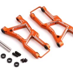 Yeah Racing HPI RS4 Aluminum Front Lower Suspension Arms (Orange) (2)