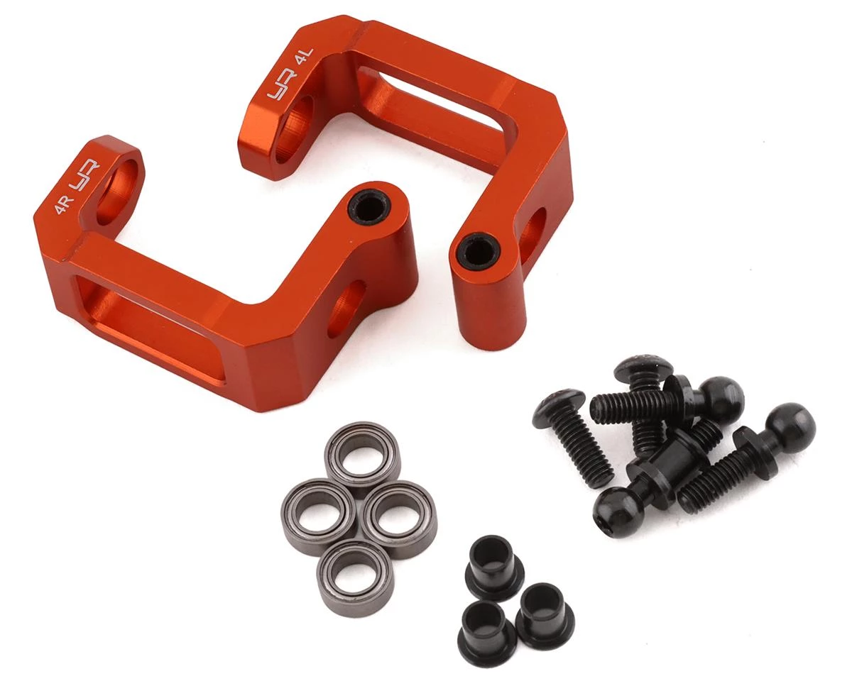 Yeah Racing HPI RS4 Aluminum Front C-Hub (Orange) (2) 3 Yeah Racing HPI RS4 Aluminum Front C-Hub (Orange) (2)