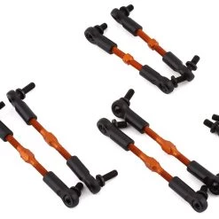 Yeah Racing HPI RS4 Aluminum Linkage Set (Orange) (6)