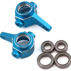 Yeah Racing Tamiya CC-01 Aluminum Steering Knuckles (Blue) (2)