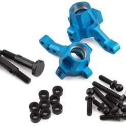 Yeah Racing Tamiya TT-02 Aluminum RWD Drift Steering Knuckle Set (Blue) (2)