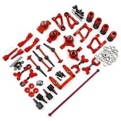 Yeah Racing Tamiya TT-01/TT-01E Aluminum Performance Conversion Kit (Red)