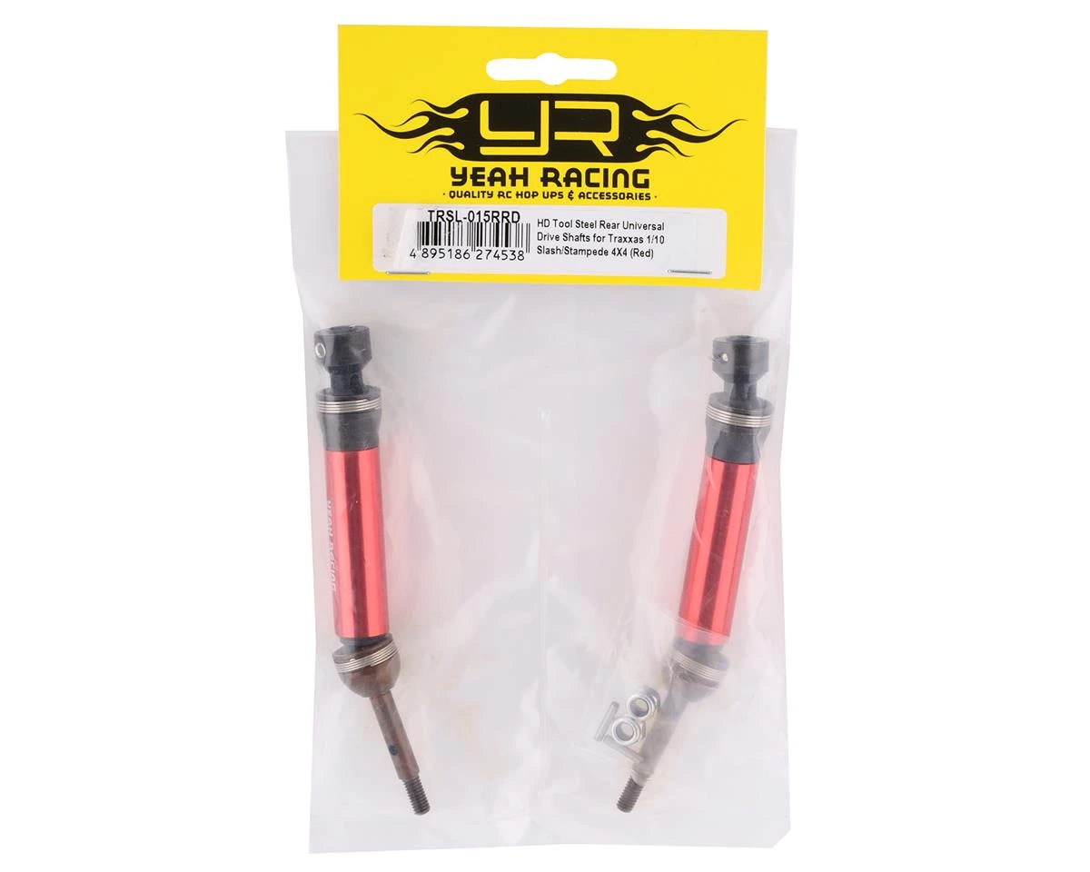 Yeah Racing Traxxas Slash/Stampede 4x4 HD Rear Driveshafts (Red) 4 Yeah Racing Traxxas Slash/Stampede 4x4 HD Rear Driveshafts (Red) - Image 2