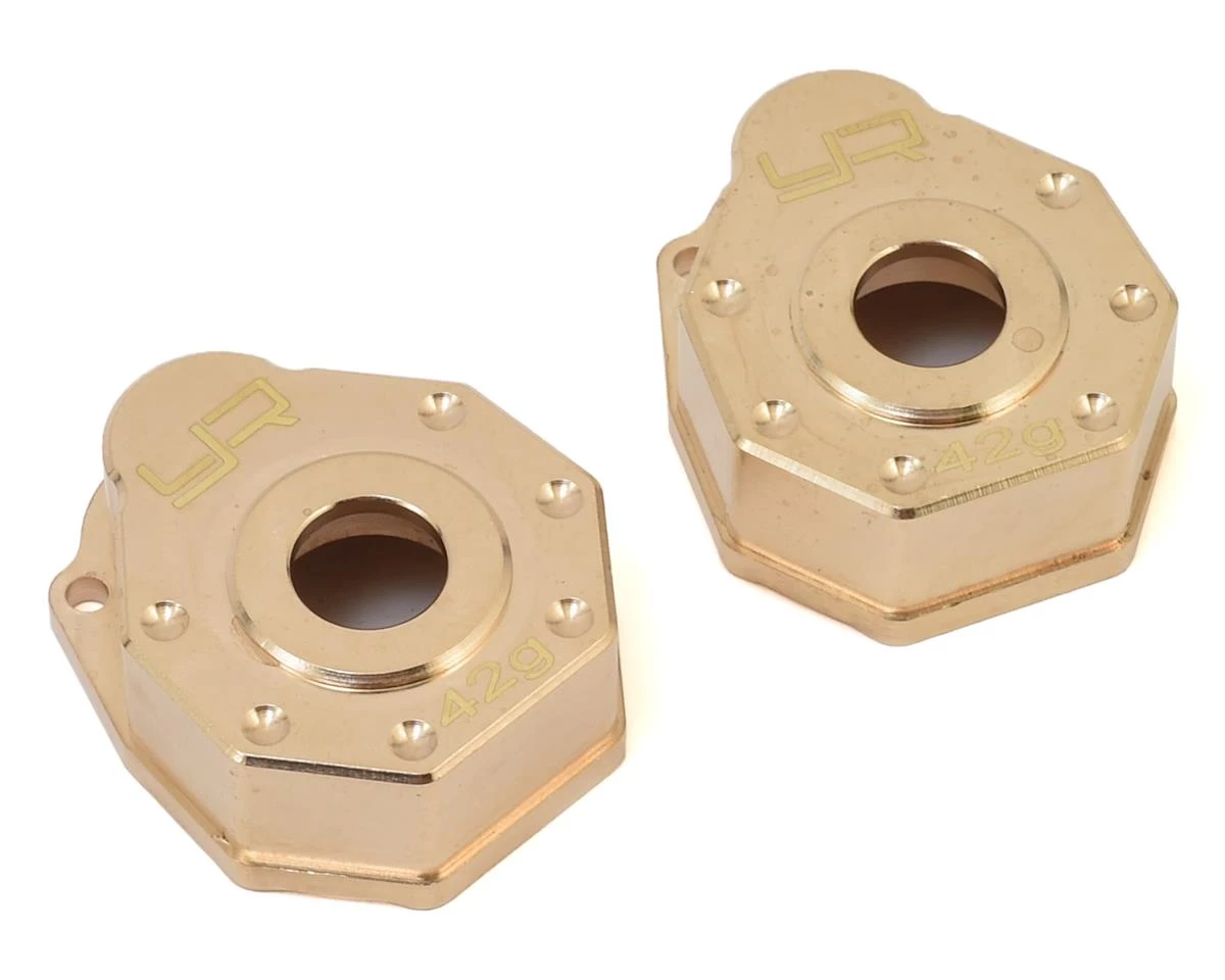 Yeah Racing Traxxas TRX-4 Brass Portal Cover Set (2) 3 Yeah Racing Traxxas TRX-4 Brass Portal Cover Set (2)