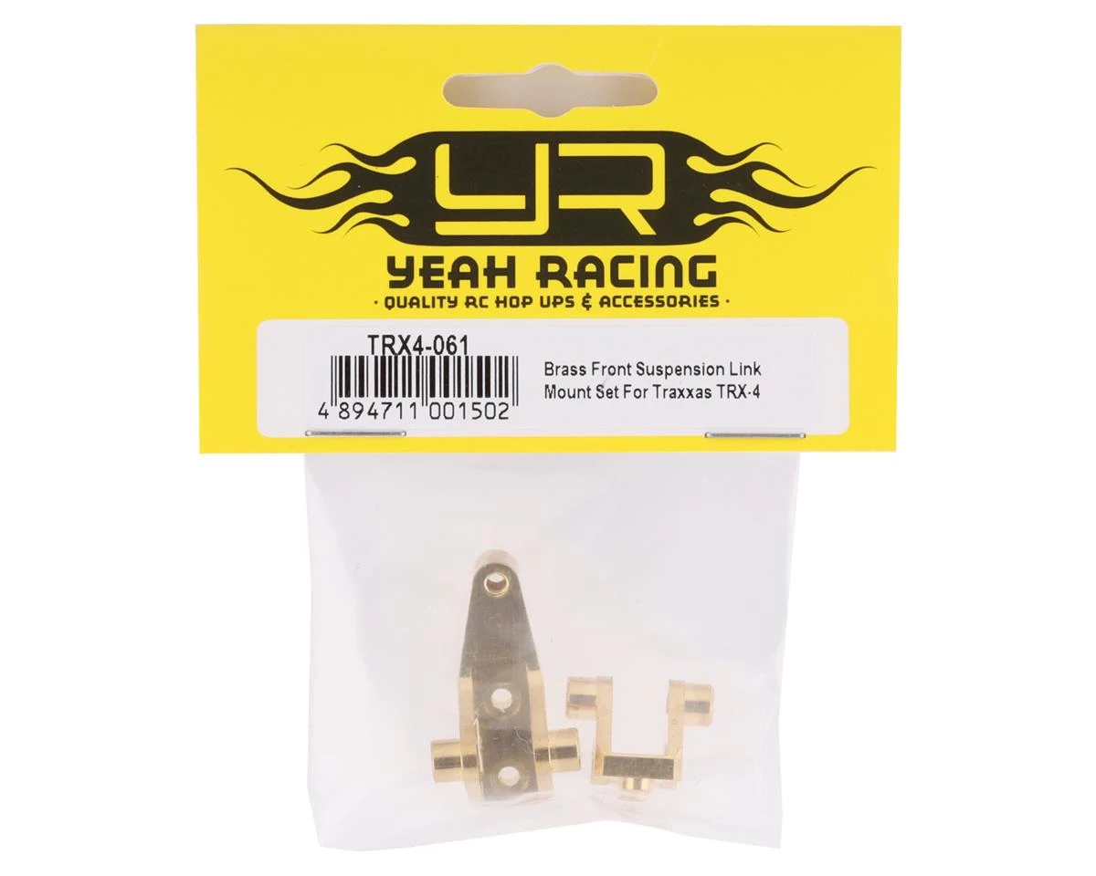 Yeah Racing Traxxas TRX-4/TRX-6 Brass Front Suspension Link Mount Set 4 Yeah Racing Traxxas TRX-4/TRX-6 Brass Front Suspension Link Mount Set - Image 2