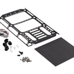 Yeah Racing Traxxas TRX-4 Mercedes Benz Aluminum & Carbon Roof Rack (Black)