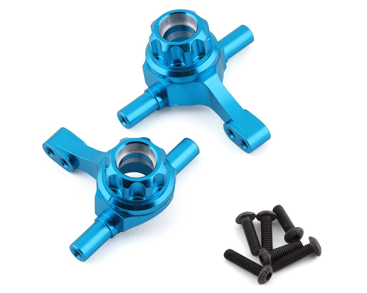 Yeah Racing Tamiya TT-02 Aluminum Steering Knuckle Set (Blue) (2) 3 Yeah Racing Tamiya TT-02 Aluminum Steering Knuckle Set (Blue) (2)