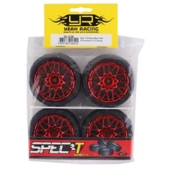 Yeah Racing Spec T Pre-Mounted On-Road Touring Tires w/LS Wheels (Red) (4) w/12mm Hex & 3mm Offset 7 Yeah Racing Spec T Pre-Mounted On-Road Touring Tires w/LS Wheels (Red) (4) w/12mm Hex & 3mm Offset -Cheap Yeah Racing Store yea wl 0108 2