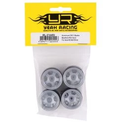 Yeah Racing SCX24 1.0" Aluminum 5 Spoke Beadlock Wheels (Silver) (4) -Cheap Yeah Racing Store yea wl 0144sv 3