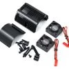 Yeah Racing 1/8 Twin Fan Aluminum Heat Sink w/2 Fans (Black) (40.8mm diameter) -Cheap Yeah Racing Store yea ya 0261bk