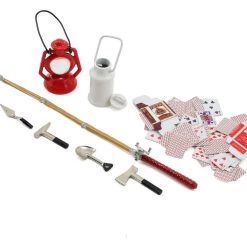Yeah Racing Scale Crawler Camping Set w/Lamp, Fishing Rod, Poker Cards, Tools