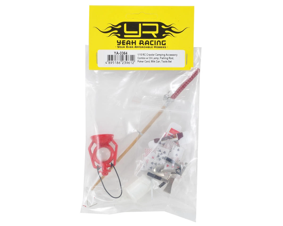 Yeah Racing Scale Crawler Camping Set w/Lamp, Fishing Rod, Poker Cards, Tools 4 Yeah Racing Scale Crawler Camping Set w/Lamp, Fishing Rod, Poker Cards, Tools - Image 2