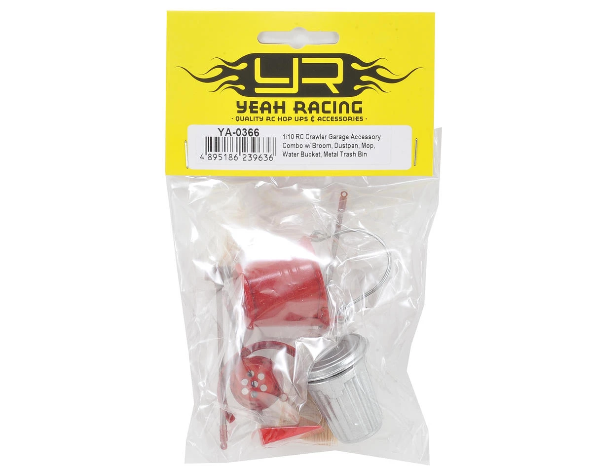 Yeah Racing Scale Crawler Garage Set w/Broom, Dustpan, Mop, Bucket, Garbage Can 4 Yeah Racing Scale Crawler Garage Set w/Broom, Dustpan, Mop, Bucket, Garbage Can - Image 2