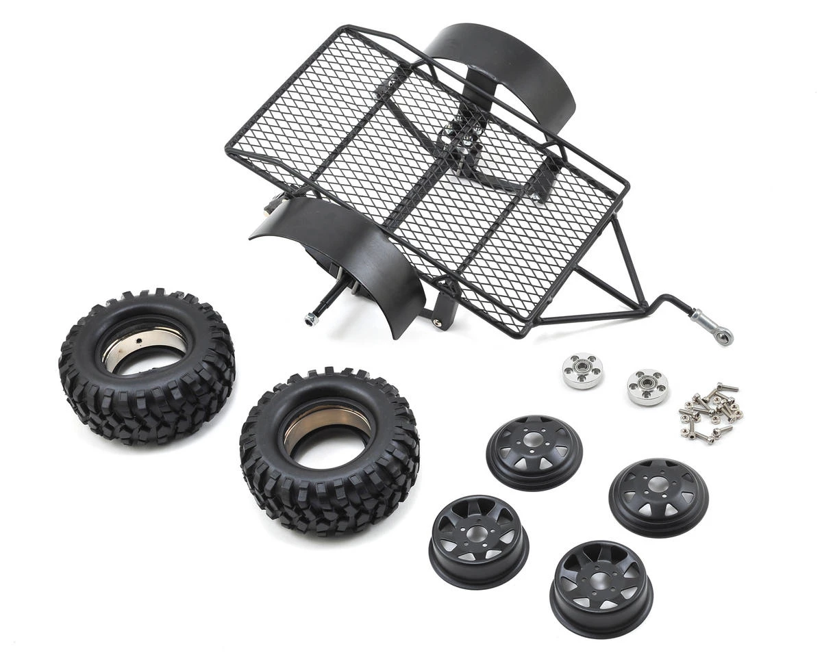 Yeah Racing 1/10 Scale Aluminum Leaf Spring Hitch Mount Crawler Trailer 3 Yeah Racing 1/10 Scale Aluminum Leaf Spring Hitch Mount Crawler Trailer