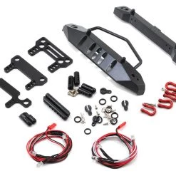 Yeah Racing Aluminum SCX10 Front & Rear Bumper Set w/Heavy Duty Shackle & LEDs