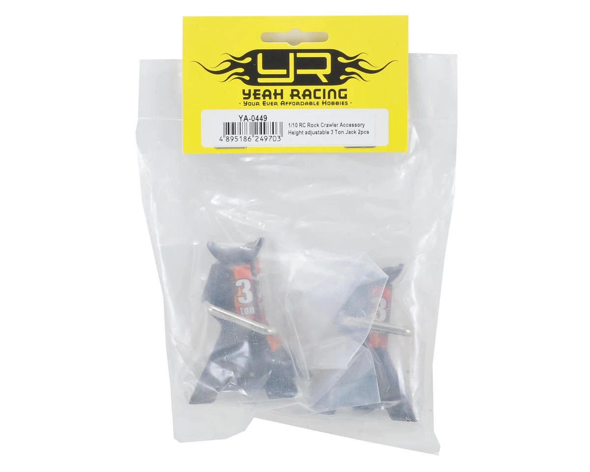 Yeah Racing Height Adjustable 3 Ton Jack (Black) (2) 4 Yeah Racing Height Adjustable 3 Ton Jack (Black) (2) - Image 2
