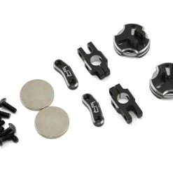 Yeah Racing Aluminum CNC Magnetic Invisible Body Mount (Black)