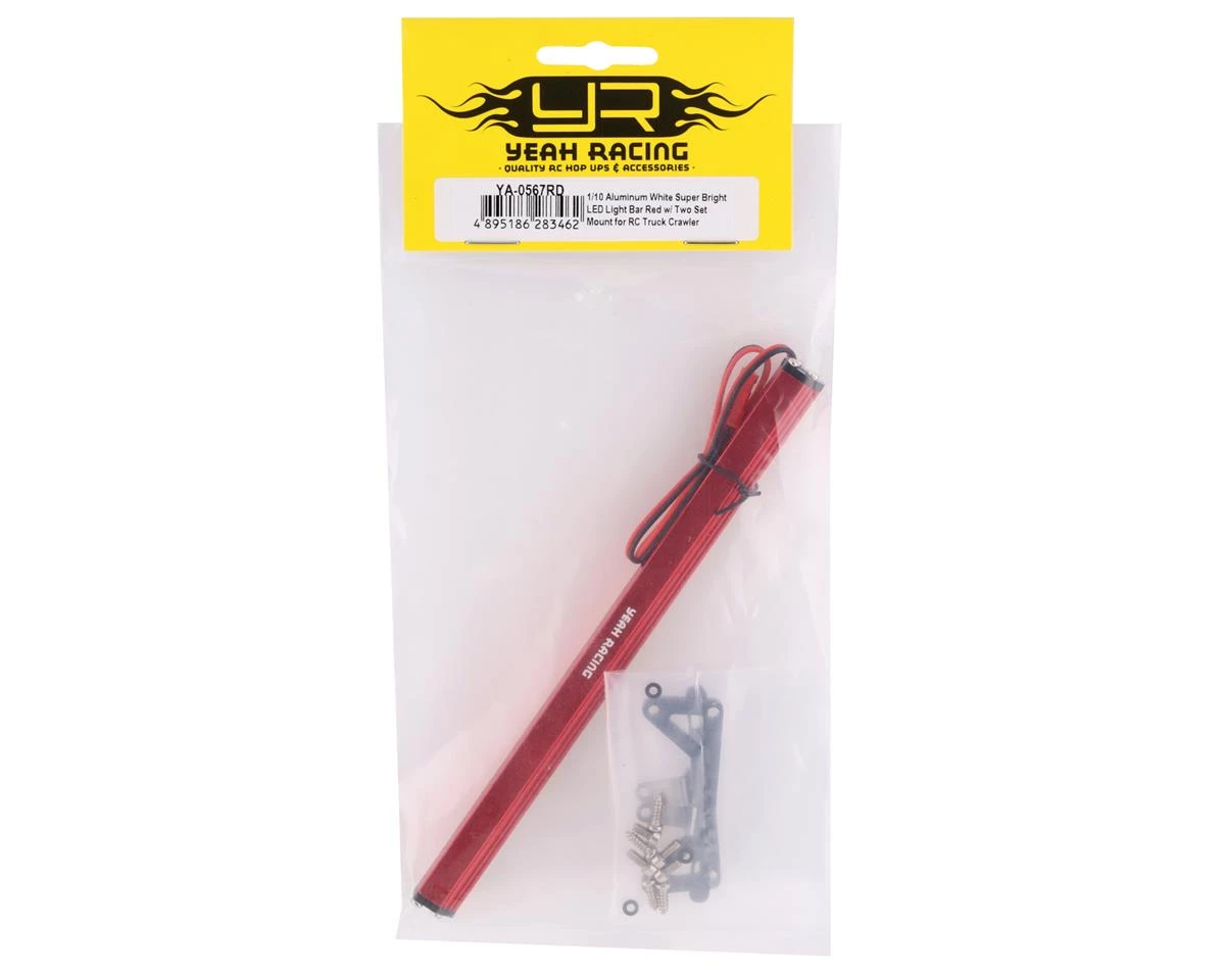 Yeah Racing HV Aluminum LED Light Bar (Red) (159x100mm) 4 Yeah Racing HV Aluminum LED Light Bar (Red) (159x100mm) - Image 2