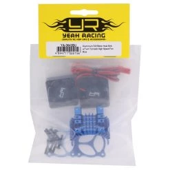 Yeah Racing Aluminum 540/550 Motor Heat Sink w/Twin Tornado Fans (Blue) -Cheap Yeah Racing Store yea ya 0643bu 2