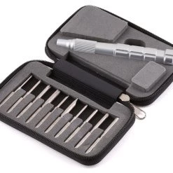 Yeah Racing 10 Piece Aluminum Screwdriver Set w/Hex, Phillips & Flat Head Bits